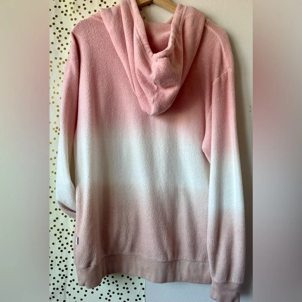 Feat Pink & White Ombre Women's Collab Hoodie size Medium - Picture 2 of 11